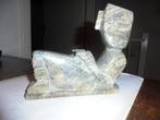 vintage handgesneden steen beeld may inca cultuur, Antiek en Kunst, Ophalen of Verzenden