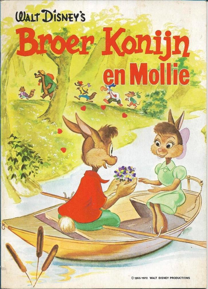 Broer Konijn en Mollie - Walt Disney, Boeken, Stripboeken, Gelezen, Eén stripboek, Verzenden