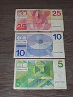 Setje biljetten 5, 10 en 25 gulden Erflaters 1968 - 1973, Postzegels en Munten, Bankbiljetten | Nederland, Ophalen of Verzenden