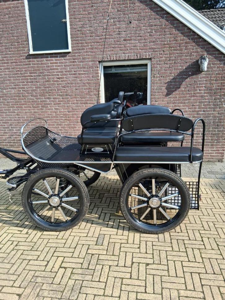 Excellent recreatie/menwagen voor enkel en dubbelspan., Dieren en Toebehoren, Rijtuigen en Koetsen, Gebruikt, Overige typen, Paard