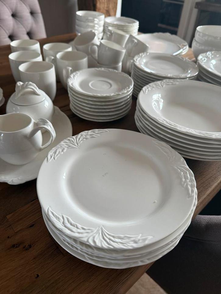 Villeroy & Boch Foglia 90-delig Servies, Huis en Inrichting, Keuken | Servies, Gebruikt, Compleet servies, Overige stijlen, Porselein