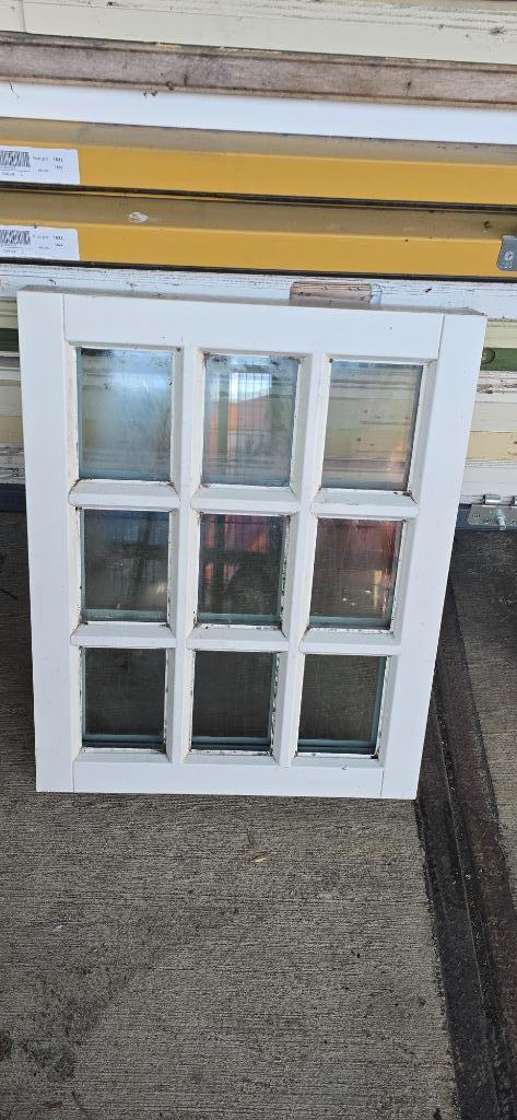 Decoratief wit raam 9 vakken, landelijke stijl (48 x 60 cm), Huis en Inrichting, Woonaccessoires | Wanddecoraties, Gebruikt, Ophalen