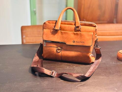 Stijlvolle leren laptoptas / werktas – Baltan, Sieraden, Tassen en Uiterlijk, Tassen | Schoudertassen, Ophalen of Verzenden