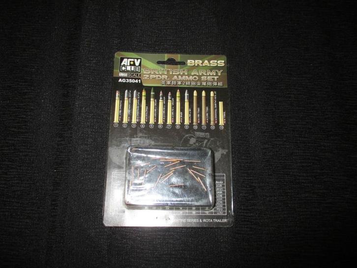 H-697,AFV CLUB 1-35,NO,AG35041,British Army 2-pdr Brass Ammo, Hobby en Vrije tijd, Modelbouw | Figuren en Diorama's, Nieuw, 1:35 tot 1:50