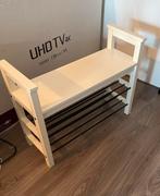 Schoenenbankje wit met opbergruimte, Huis en Inrichting, Ophalen, Gebruikt, Ikea hemnes