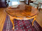 Prachtige wortelnoten salontafel rond 100cm x 52cm hoog, Ophalen