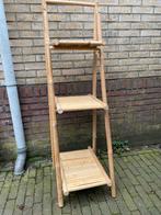 Bamboe ladderrek met 3 planken, Ophalen of Verzenden, Zo goed als nieuw