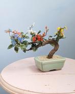 bonsai boompje glas metaal in een celadon potje, Minder dan 100 cm, Overige soorten, Ophalen of Verzenden