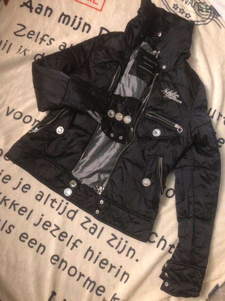 Nickelson Zwarte Jas - Maat S, Kleding | Dames, Jassen | Zomer, Gedragen, Maat 36 (S), Zwart, Ophalen of Verzenden