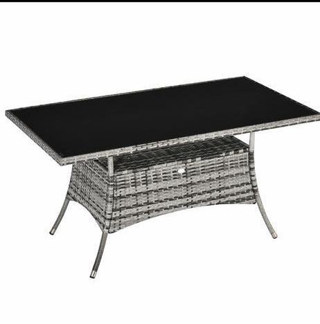 tuintafel glazen tafel eettafel tuinmeubel tafel, Tuin en Terras, Tuintafels, Nieuw, Rechthoekig, Overige materialen, Ophalen