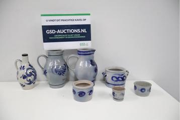 Mix van 7 Stuks Vintage Keuls Aardewerk beschikbaar voor biedingen