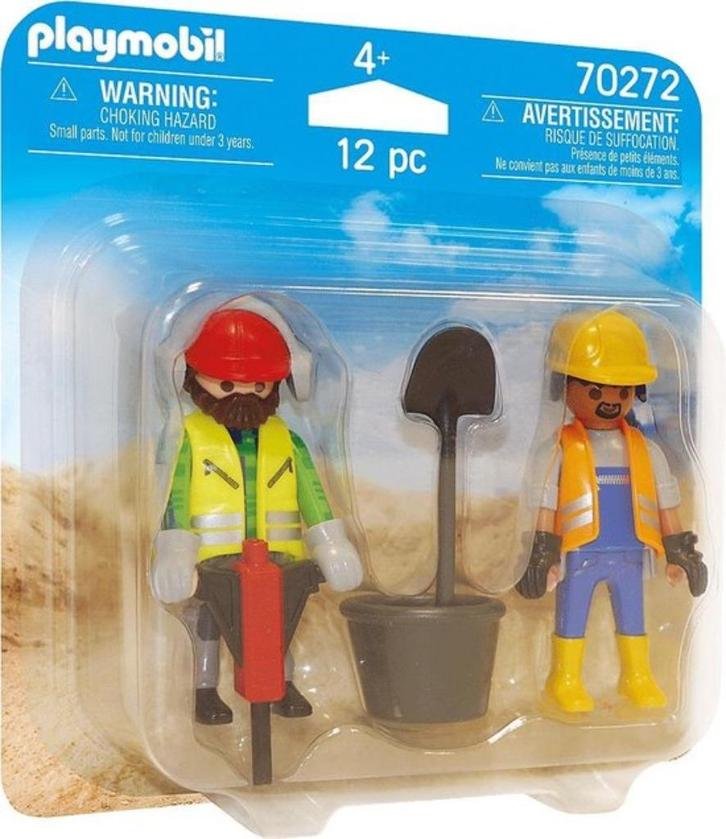 Playmobil: 70272 Duopack Bouwvakkers, Kinderen en Baby's, Speelgoed | Playmobil, Nieuw, Ophalen of Verzenden