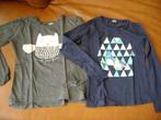 2 longsleeves met print maat 110/116, Kinderen en Baby's, Kinderkleding | Maat 110, Ophalen of Verzenden, Gebruikt, Meisje, Shirt of Longsleeve