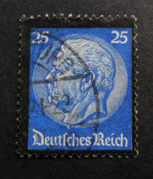 Reich : mi-553 rouwzegel Paul von Hindenburg 1934 25 pf., Postzegels en Munten, Postzegels | Europa | Duitsland, Gestempeld, Duitse Keizerrijk