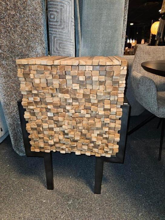 Ladenkast teakhout industrieel, Huis en Inrichting, Kasten | Ladekasten, Nieuw, Minder dan 100 cm, 50 tot 100 cm, 25 tot 50 cm