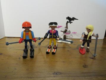 playmobil skiërs,  wintersporters beschikbaar voor biedingen