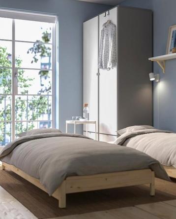 1 persoon bed met bedbodem (ikea) beschikbaar voor biedingen