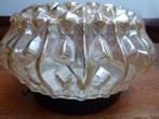 Vintage persglazen plafonniere, Antiek en Kunst, Antiek | Lampen, Ophalen of Verzenden