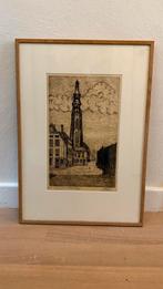 Lange Jan Middelburg - P Boer, Antiek en Kunst, Kunst | Etsen en Gravures, Ophalen