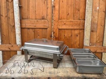 Chafing dish warmhoud met deksel en inzetbak SET PRIJS beschikbaar voor biedingen