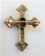 Kruisje markasieten granaat. Broche Danecraft (5977-1220), Ophalen, Nieuw, Zilver, Zilver