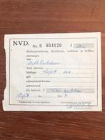 NSB September 1944 Kwitantie voor Alb. Kinkelder, Verzamelen, Militaria | Tweede Wereldoorlog, Verzenden, Landmacht, Nederland