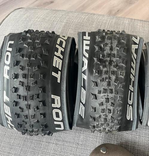 Schwalbe 26”, brooks zadel, 30T voorbladen sram etc diversen, Fietsen en Brommers, Fietsonderdelen, Zo goed als nieuw, Mountainbike