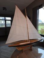 Houten zeilschip voor decoratie., Ophalen