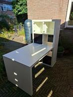 buro met kast ikea, Ophalen, Gebruikt, Bureau