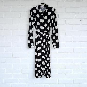 Musthaves By Elja Jurk Maat S/M Zwart Wit Maxi Polkadots beschikbaar voor biedingen