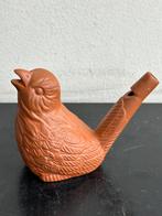 Oud terracotta Vogel fluit beeldje 6.5 cm H, Verzamelen, Beelden en Beeldjes, Ophalen of Verzenden, Gebruikt, Dier