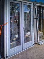 2 x kozijn met dubbele tuindeuren deuren, Ophalen, Glas, 120 cm of meer, 215 cm of meer