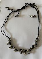 Vintage Otazu ketting, Sieraden, Tassen en Uiterlijk, Kettingen, Overige materialen, Verstelbaar, Zwart, Ophalen of Verzenden