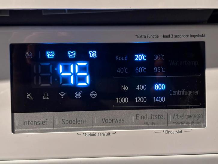 LG ThinQ Wasmachine - 2022 - Nette Staat!, Witgoed en Apparatuur, Wasmachines, Gebruikt, Voorlader, 8 tot 10 kg, 85 tot 90 cm