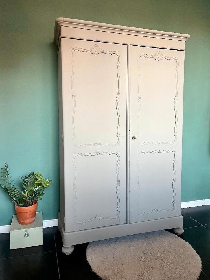 Biedermeier meidenkast kleding linnen leg kind baby demontab, Huis en Inrichting, Kasten | Kledingkasten, Zo goed als nieuw, 150 tot 200 cm