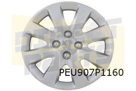 Peugeot 207 CC Wieldop 16'' (design 'Perth') Origineel! 9800, Auto diversen, Wieldoppen, Nieuw, Verzenden