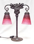 Art Deco dubbele bijzetlamp - Schneider., Antiek en Kunst, Ophalen of Verzenden