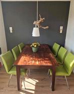 Houten eettafel, Huis en Inrichting, Tafels | Eettafels, Ophalen, Gebruikt, 50 tot 100 cm, 150 tot 200 cm