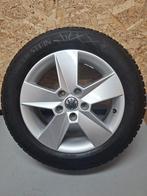 5x112 VW Skoda 7mm Winterbanden 205 55 16, Ophalen, Gebruikt, 16 inch, Banden en Velgen