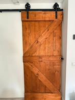 Loftdeur Steigerhout Vintage Bruin, Huis en Inrichting, Ophalen, Zo goed als nieuw