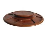 Prachtig vintage teak Deens design Digsmed lazy susan, Huis en Inrichting, Ophalen of Verzenden, Gebruikt