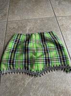 Mini rok - AREA Tartan Spiked Green Wool Mini Skirt maat UK6, Kleding | Dames, Rokken, Nieuw, Ophalen of Verzenden, Nvt, Boven de knie