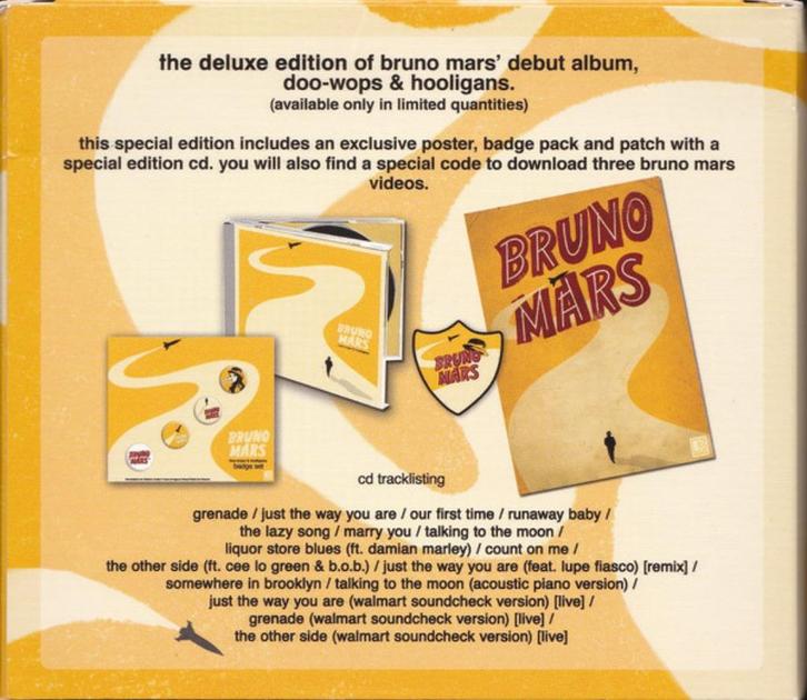 Bruno Mars ‎- Doo-Wops & Hooligans (NIEUW) Limited Edition, Cd's en Dvd's, Cd's | Pop, Nieuw in verpakking, 2000 tot heden, Boxset