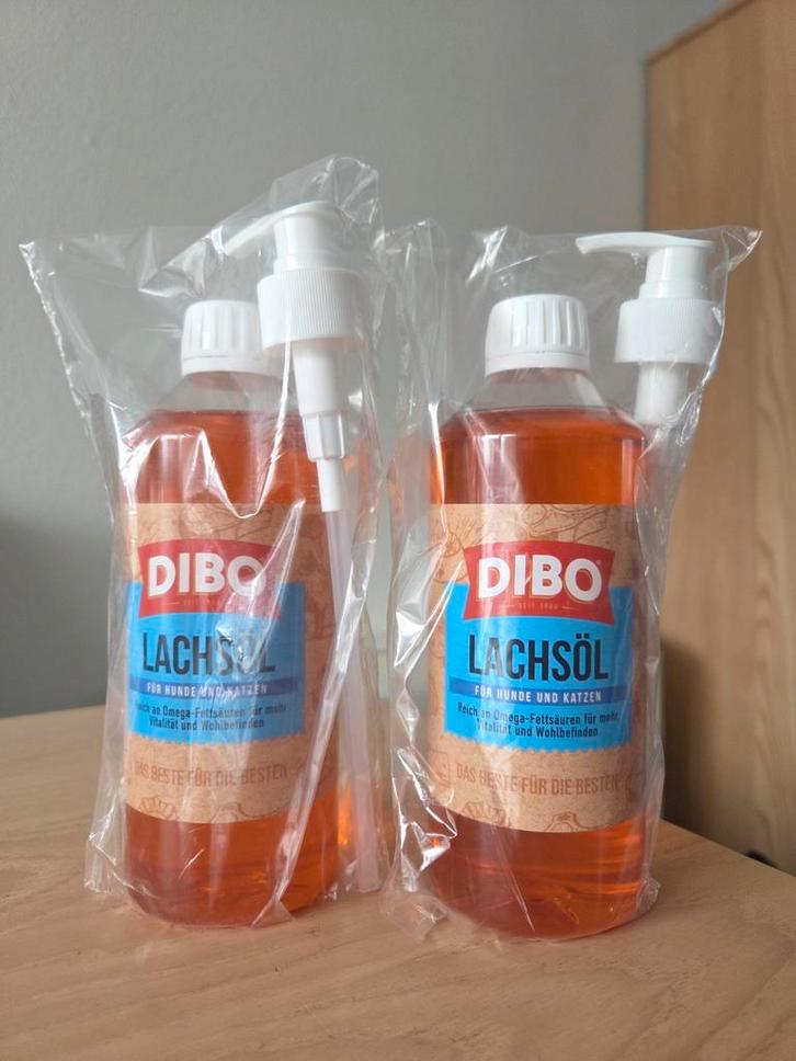 2 x 500 ml  DIBO zalmolie, Dieren en Toebehoren, Dierenvoeding, Hond, Ophalen