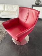 Rode Vintage Pastoe Fauteuil, Huis en Inrichting, Ophalen, Gebruikt, 50 tot 75 cm, Leer