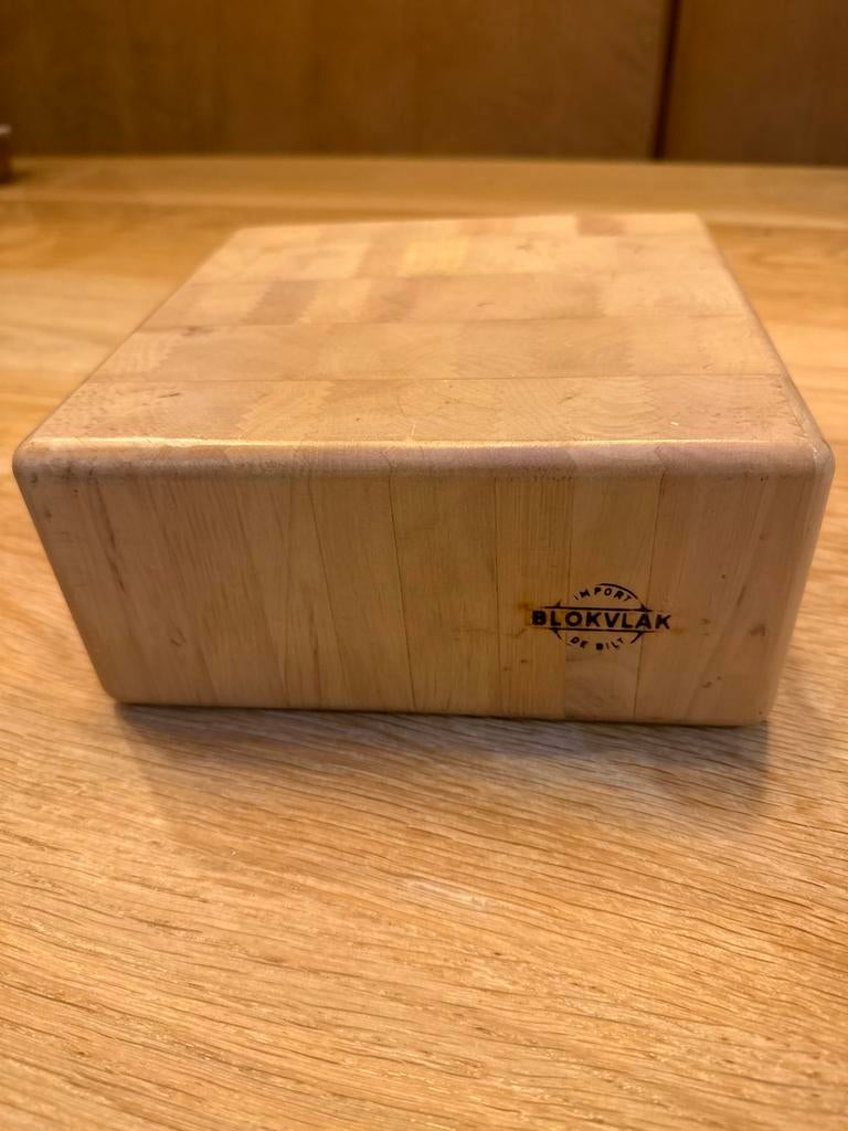 Houten Blokvlak Snijplank, Ophalen of Verzenden, Zo goed als nieuw