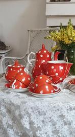 Frans Sarreguimines polkadot servies, Ophalen of Verzenden