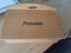Poetsdoos hout -Mooie staat (ook leuke opbergdoos hobbby), Hobby en Vrije tijd, Overige Hobby en Vrije tijd, Ophalen, Gebruikt