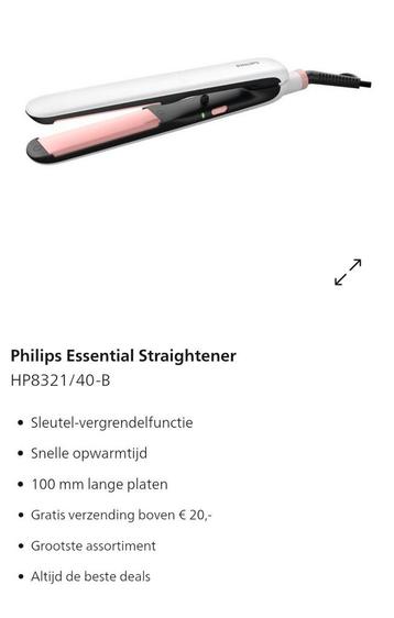Philips Hair Straightener beschikbaar voor biedingen