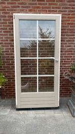hardhouten kiepkantel deur met kozijn balkondeur, Deurkozijn, Zo goed als nieuw, Hout, Ophalen